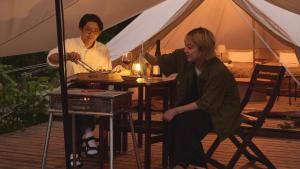 Gestir sem dvelja á Yoichi Vineyard Glamping