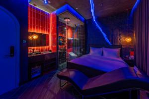 Postel nebo postele na pokoji v ubytování Pynt Hotel 2