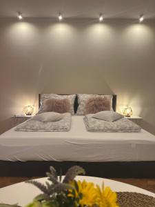 Voodi või voodid majutusasutuse Die "Boho Suite" im Herzen von Hartberg I Parking toas