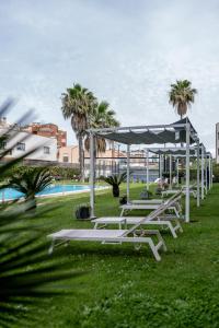 Bazén v ubytovaní Mercure Leonardo da Vinci Rome Airport alebo v jeho blízkosti