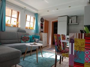 Χώρος καθιστικού στο Ferienwohnung Alpenbrise