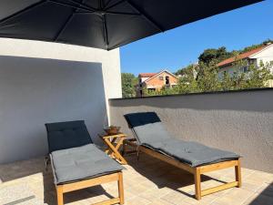 Balkón nebo terasa v ubytování Jelsa Park