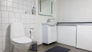 Koupelna v ubytování Hilmors Overnatning