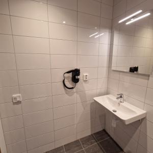 Koupelna v ubytování Nordby Hotell
