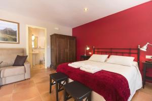 Postel nebo postele na pokoji v ubytování Hotel Rural Somiedo