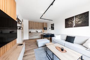 Kuchyň nebo kuchyňský kout v ubytování Apartmán Charlie