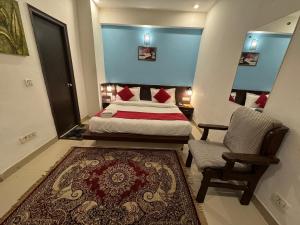 Airport Hotel Port View客房内的一张或多张床位