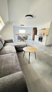 Kuchyň nebo kuchyňský kout v ubytování Sky apartment