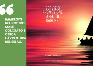 a poster for a movie with a boat on the water at Domus Lord Byron in Formia