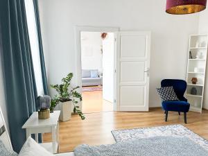 Posteľ alebo postele v izbe v ubytovaní City Center Apartments Bratislava