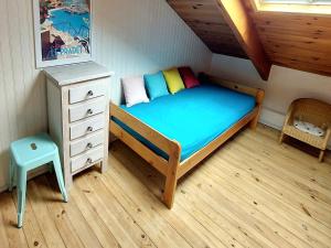 Кровать или кровати в номере Maisonnette vue mer