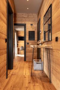 Η κουζίνα ή μικρή κουζίνα στο Chalet Pandora Bivio Travel +7 φωτογραφίες
