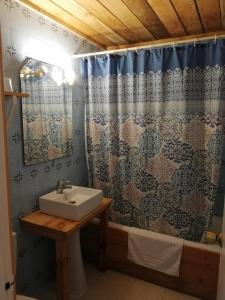 Koupelna v ubytování Hostal Ochoa
