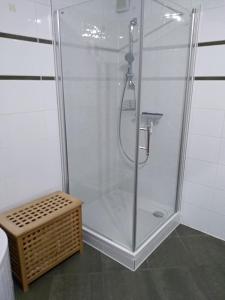 Koupelna v ubytování Stadtferienwohnung im Zentrum