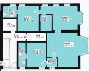 Κάτοψη του "Gästehaus Siebrecht" - Whg 8