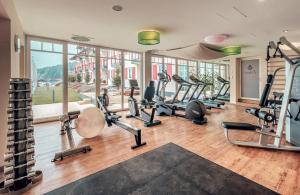 Fitness centrum a/nebo fitness zařízení v ubytování Wellnesshotel Oswald