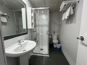 Koupelna v ubytování Hostal Venta Del Sol