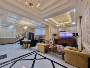 Posezení v ubytování Villa Puncak Bogor New star