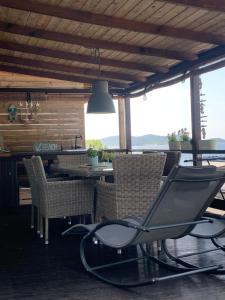 Posezení v ubytování Mobile House on Drage Beach