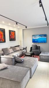 Χώρος καθιστικού στο stars apartment krtsanisi