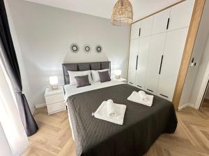 Krevet ili kreveti u jedinici u okviru objekta Apartment Jules Verne