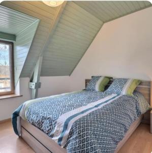 Postel nebo postele na pokoji v ubytování Gîte les goélands