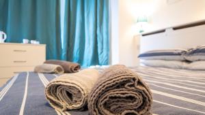 Ένα ή περισσότερα κρεβάτια σε δωμάτιο στο Pebbles guest house room 11