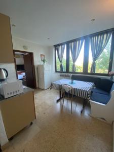 Kuchyň nebo kuchyňský kout v ubytování Villa Salyna