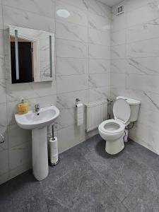 Koupelna v ubytování Dromod suites