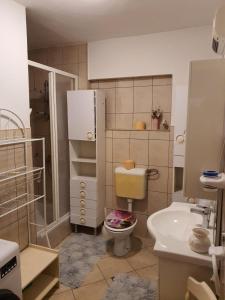 Ένα μπάνιο στο Apartmani Hereditas +46 φωτογραφίες