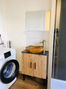 Η κουζίνα ή μικρή κουζίνα στο Chambre 3 Namur à vélo