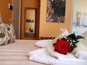 Postel nebo postele na pokoji v ubytování Residenza FillAnfi