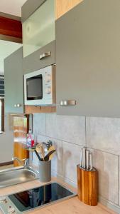 Kuchyňa alebo kuchynka v ubytovaní Ferienwohnung im Thermenland