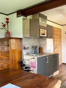 Kuchyňa alebo kuchynka v ubytovaní Ferienwohnung im Thermenland