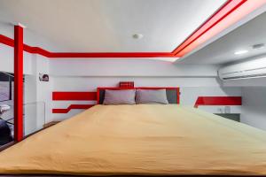 Katil atau katil-katil dalam bilik di Happiness Romantic B&B