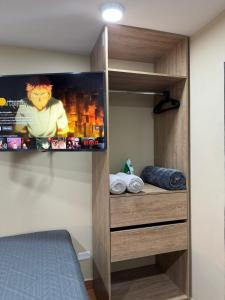 Postelja oz. postelje v sobi nastanitve Hostelfc Usaquen