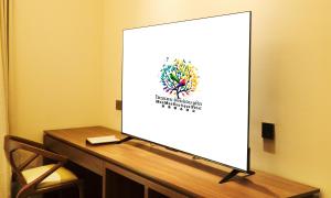 TV a/nebo společenská místnost v ubytování MonMonBoutique Hotel