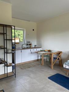 Kuchyňa alebo kuchynka v ubytovaní Котедж Gasthof Dresden