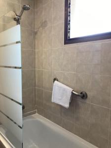 Koupelna v ubytování Hotel Sancho III