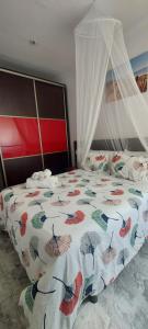 Posteľ alebo postele v izbe v ubytovaní Oasis de Playa O Grove