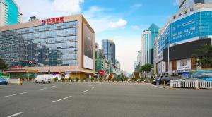 Vista generica su Shenzhen o vista sulla città dall'interno dell'hotel