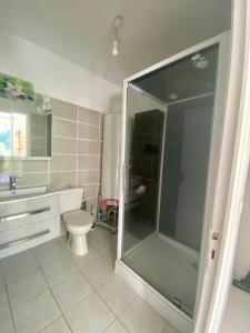 Koupelna v ubytování Mini Villa T3 duplex