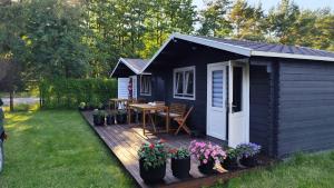 Zahrada ubytování Poilsio namelis prie jūros Palangoje - rami vieta šalia pajūrio pušyno, dviračių takas, terasa, nemokamas parkingas + 11 fotografií