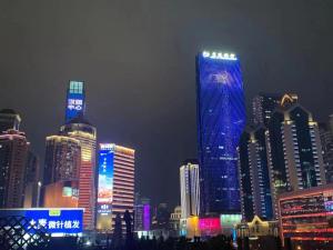 Vista generica su Shenzhen o vista sulla città dall'interno dell'hotel