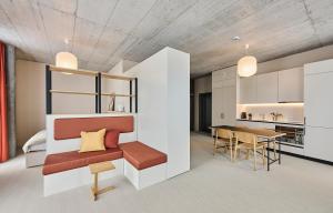 Kuchyňa alebo kuchynka v ubytovaní Ariv Design Hotel Zug