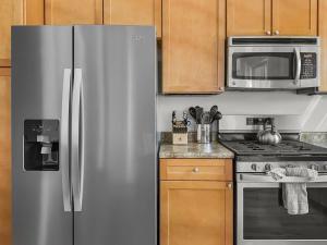 Η κουζίνα ή μικρή κουζίνα στο Trailhead Lodge 621 condo