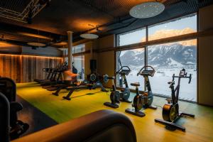 Fitness centrum a/nebo fitness zařízení v ubytování MOHR life resort