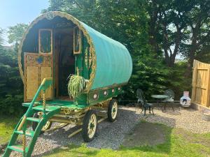 Gypsy Caravan Glamping外面的花园