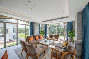 Posezení v ubytování Tunchang Xiangshan Yunju Hotel