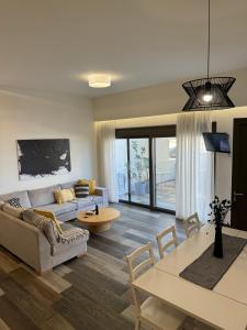 A seating area at Aelia Luxury Beach House